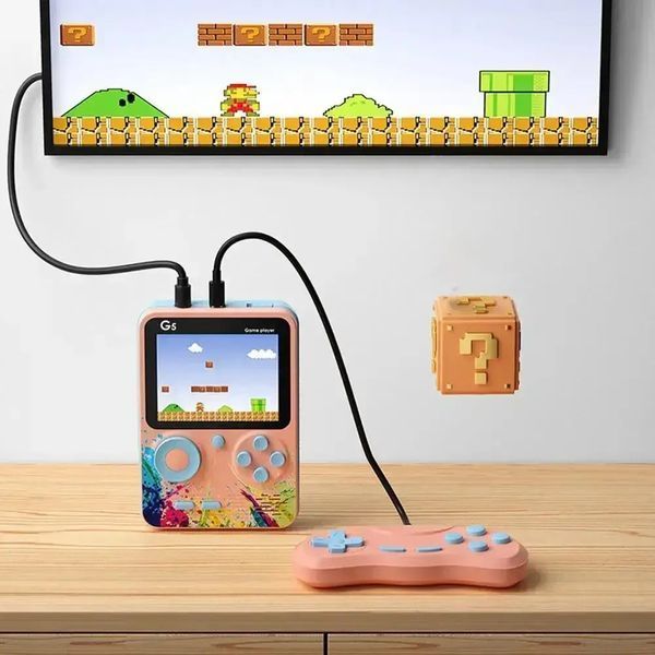 Портативная игровая консоль G5S+джойстик, 500 встроенных игр / Детская игровая приставка к телевизор 00017515 фото