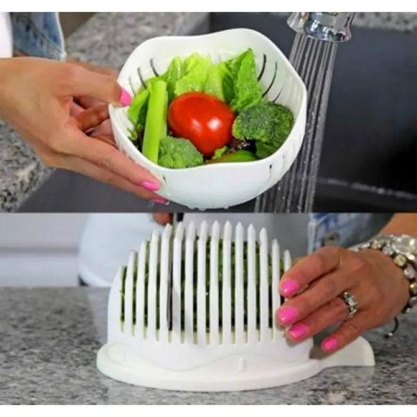Універсальна овочерізка салатниця Salad Cutter 00020443 фото