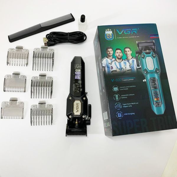 Аккумуляторная машинка для стрижки VGR V-600. Цвет: черный 00014793 фото