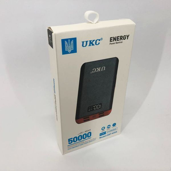 Акумулятор портативний павербанк POWER BANK UKC ART-4148/4204. 50000mah, 4USB, зовнішній акумулятор 00017284 фото