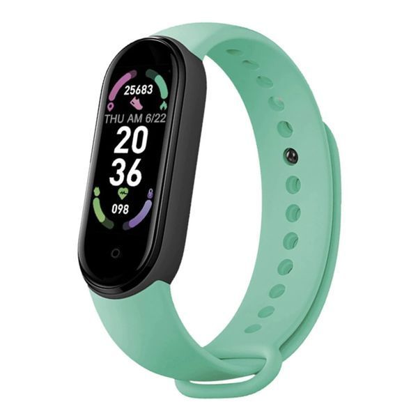 Фитнес браслет FitPro Smart Band M6 (смарт часы, пульсоксиметр, пульс). Цвет: зеленый 00022396 фото