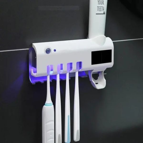 Тримач-диспенсер для зубної пасти та щіток Toothbrush sterilizer автоматичний 00013096 фото