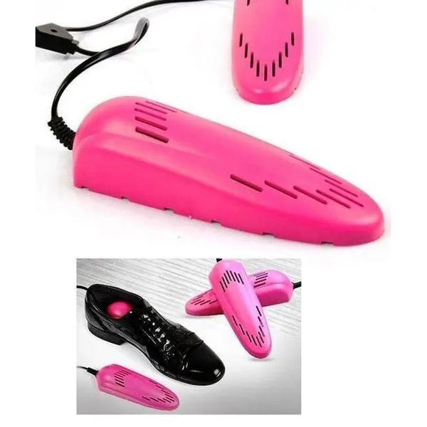 Электрическая сушилка для обуви SHOES DRYER, 220V / Электросушилка для сушки обуви. Цвет: розовый 00013467 фото
