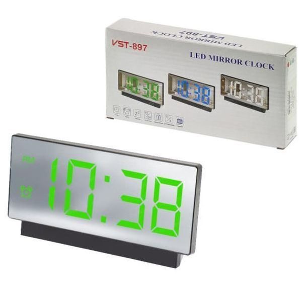 Электронные настольные LED часы от USB VST-897-4 с будильником и термометром 00013350 фото
