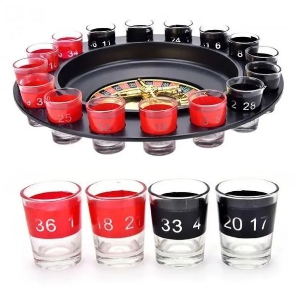 Рулетка зі стопками Drinking Roulette Set i3-90 алко рулетка казино на 16 чарок 00024645 фото
