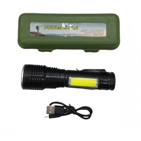 Фонарь ручной X-Balog BL-645S-XPE+COB, ЗУ microUSB, фонарик тактический аккумуляторный ручной 00023308 фото