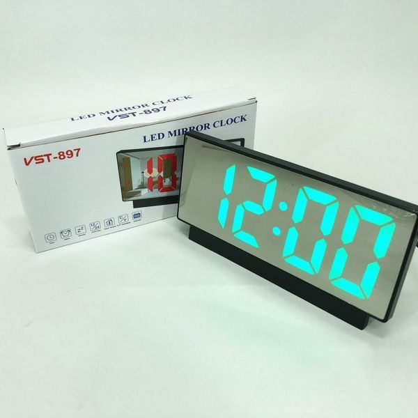 Электронные настольные LED часы от USB VST-897-4 с будильником и термометром 00013350 фото