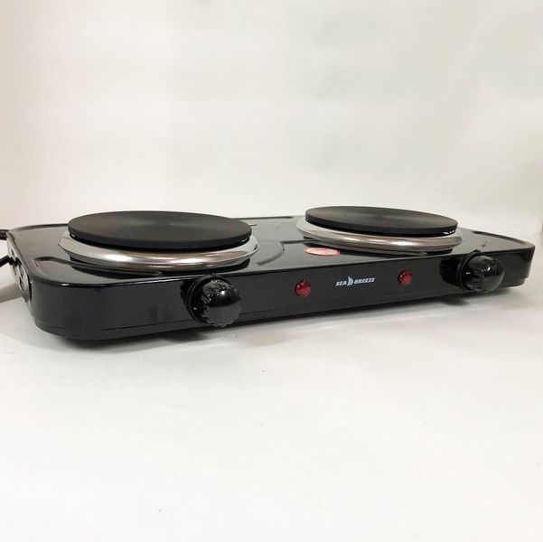 Настольная плита электрическая Sea Breeze SB-064 2000 Вт, переносная настольная электроплита. Цвет: черный 00018902 фото