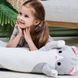 Гигантская мягкая плюшевая игрушка длинный кот батон котейка-подушка 110 см. цвет: серый 00016261 фото 8