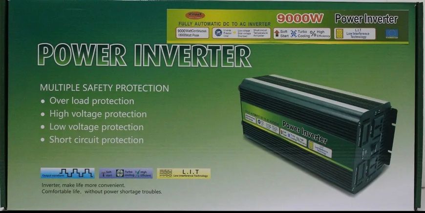 Перетворювач POWER INVERTER 9000 W 12 V/220 00018001 фото