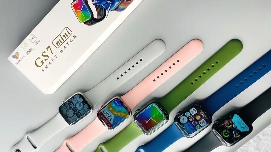 сірий Смарт-годинник Smart Watch GS7 MINI 41 мм, Фітнес годинник з тонометром та пульсоксиметром 00022558 фото