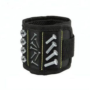 Магнітний Браслет для інструментів Magnetic Wristband чорний 00022774 фото