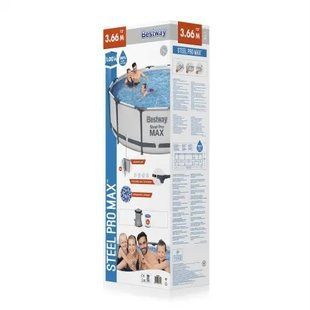 Каркасный семейный круглый бассейн с насосом-фильтром в комплекте BESTWAY 56260 9150л (LM) 00013940 фото