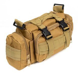Сумка - подсумок тактическая поясная Tactical военная, сумка нагрудная с ремнем на плечо 5 литров кордура 00018338 фото