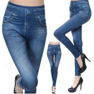 Джегинсы Синие Slim 'N Lift Caresse Jeans Джинсовые штаны Size S/М 00024012 фото