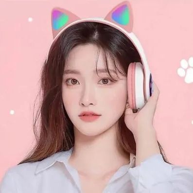 Беспроводные наушники с кошачьими ушками и RGB подсветкой Cat VZV 23M. Цвет: розовый 00023876 фото