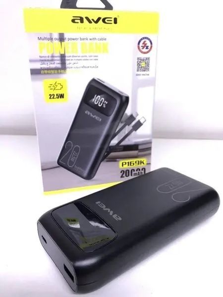 Павербанк AWEI P13K/9610 22,5W Зарядний пристрій 20 000 mah 00018201 фото