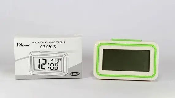 Голосовий годинник, будильник UKC KK-9905 TR White/Green 00022371 фото