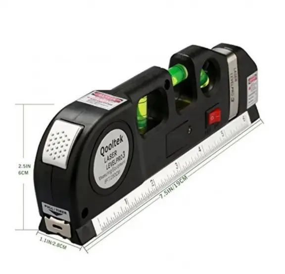 Лазерный уровень со встроенной рулеткой FIXIT Laser Level Pro 3 4в1 рулетка линейка 00022650 фото