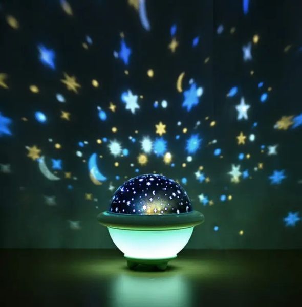 Нічник зоряне небо Night Light projection lamp, Дитячий нічник-проектор, М'який лід нічник 00022504 фото