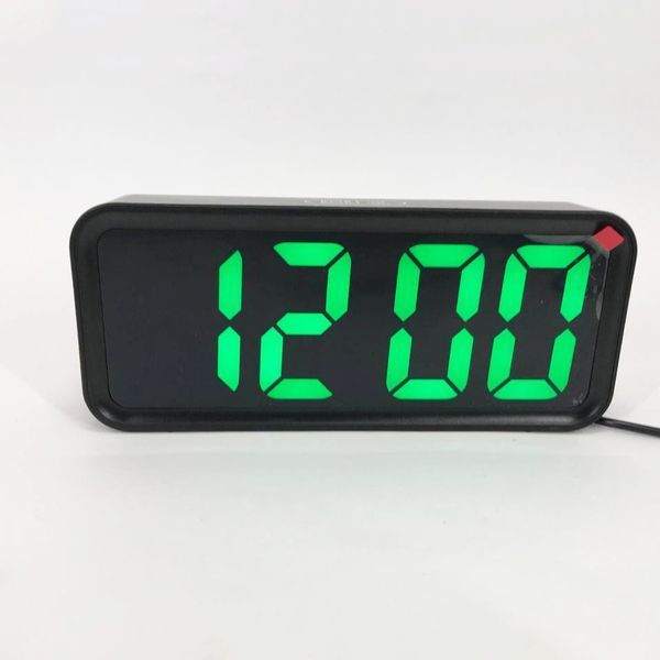 Годинник настільний DT-6508 з будильником та USB зарядкою із зеленим підсвічуванням, лід годинник настільний 00012621 фото