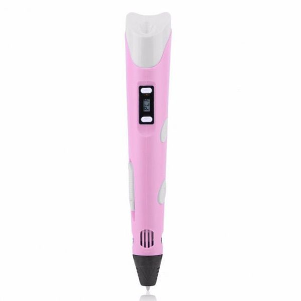 3D ручка Smart 3D Pen 2 c LCD дисплеєм, 3D ручка для розвитку уваги. Колір: рожевий 00016252 фото