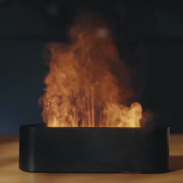 Зволожувач повітря - арома дифузор Diffuser А3 c пультом, ультразвуковий зволожувач з ефектом полум'я 00013527 фото