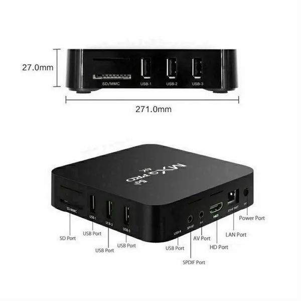 ТБ-приставка Smart TV Box MXQ Pro 4K 5G 4/32gb 00024464 фото