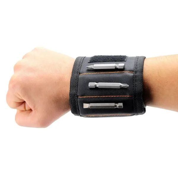 Магнітний Браслет для інструментів Magnetic Wristband чорний 00022774 фото