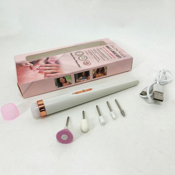 Фрезер для маникюра и педикюра Flawless Salon Nails, фрезер ручной для маникюра. Цвет: белый 00015123 фото