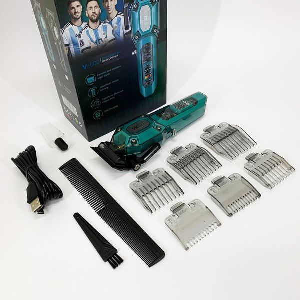 Аккумуляторная машинка для стрижки VGR V-600. Цвет: зеленый 00014794 фото
