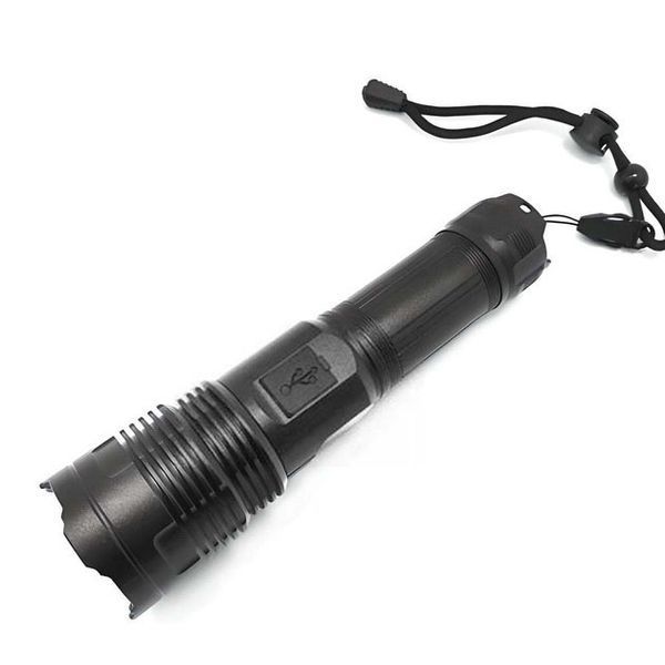 Ручной фонарик PLD-6606 White Laser LED PM50-TG, работает от аккумулятора, сверхмощный фонарик 00023402 фото