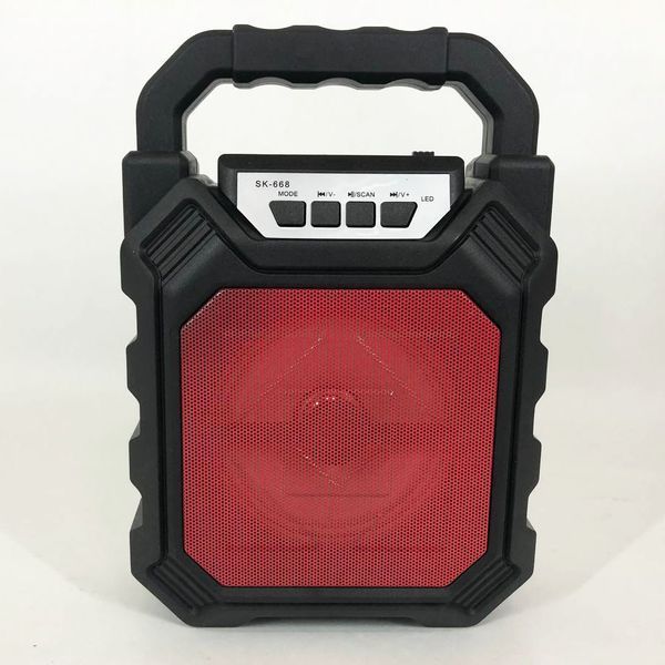 Бездротова портативна колонка Bluetooth YF-668BT. Колір: червоний 00017768 фото