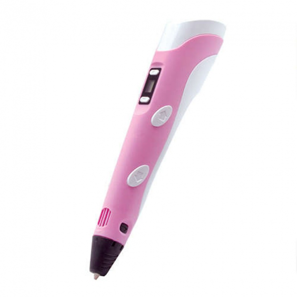 3D ручка Smart 3D Pen 2 c LCD дисплеєм, 3D ручка для розвитку уваги. Колір: рожевий 00016252 фото