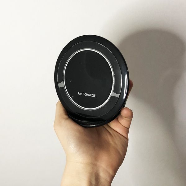 Швидке бездротове заряджання для телефону FAST CHARGE WIRELESS S7 бездротове зарядне. Колір: чорний 00017612 фото