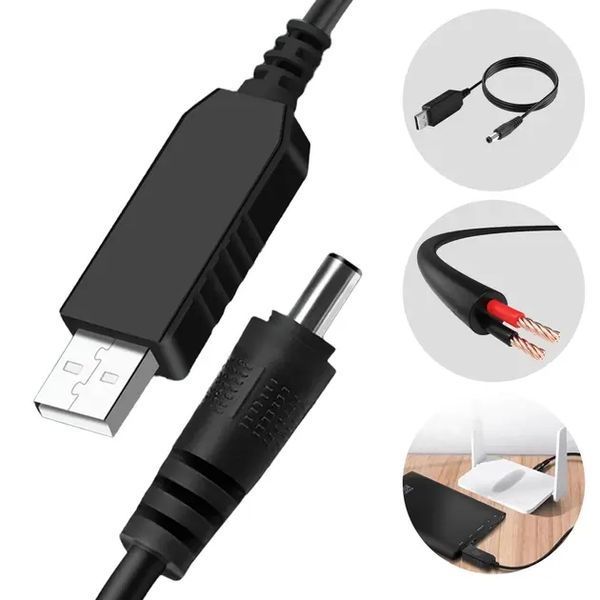 Кабель для роутера USB 12V преобразователь питания от повербанка 00017585 фото