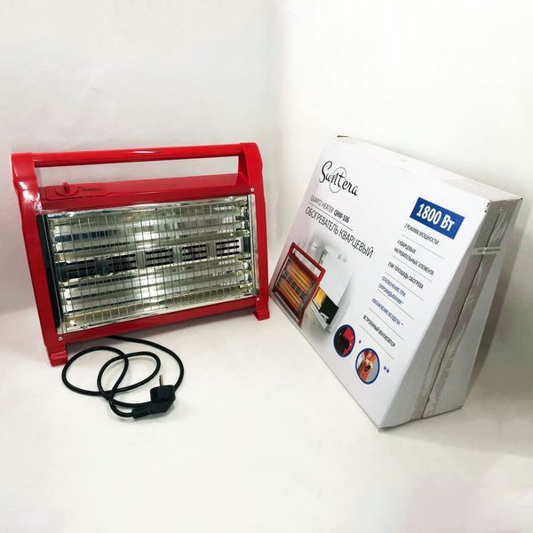 Кварцовий обігрівач Suntera QHW-106 1800Вт, кварцовий обігрівач для дому, переносний обігрівач 00012553 фото
