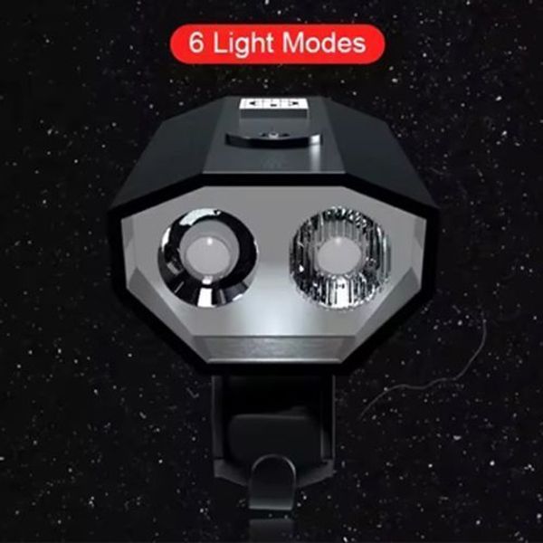 Велофонарь BK-08/01 Pro-2XPE, Фонарик для катания на велосипеде, Велосипедный фонарь с фиксацией на руль 00016752 фото