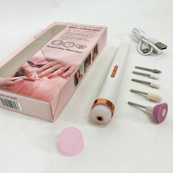 Фрезер для маникюра и педикюра Flawless Salon Nails, фрезер ручной для маникюра. Цвет: белый 00015123 фото