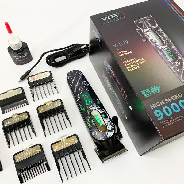 Акумуляторна машинка для стрижки VGR V-279 GREEN 00014844 фото