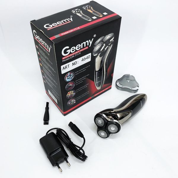 Електробритва Gemei GM-7719 Акумуляторна Електрична Бритва, Машинка для гоління триммер 00014511 фото