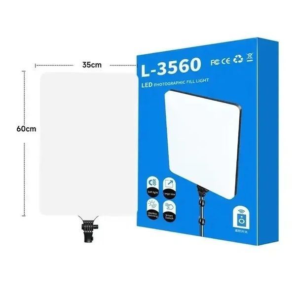Прямокутна LED лампа для фотостудії L-3560 00023700 фото