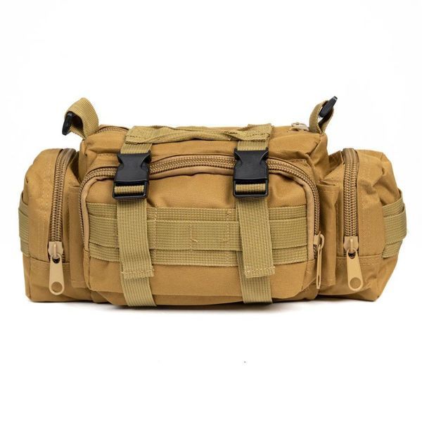 Сумка - подсумок тактическая поясная Tactical военная, сумка нагрудная с ремнем на плечо 5 литров кордура 00018338 фото