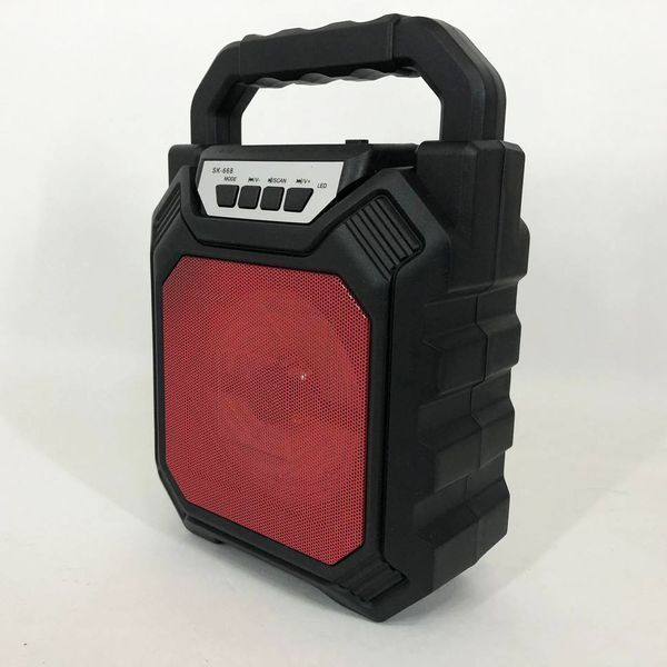 Бездротова портативна колонка Bluetooth YF-668BT. Колір: червоний 00017768 фото