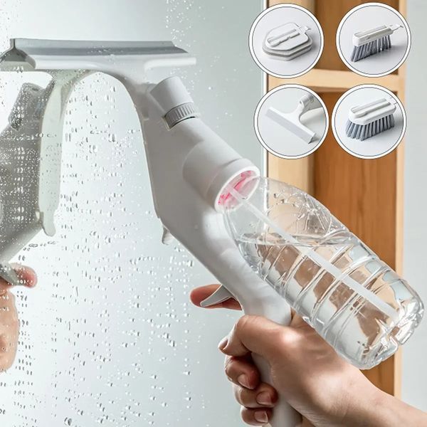 Щітка для прибирання усіх поверхонь 4в1 Water Spray Cleaning Kits ефективно та ретельно видаляє забруднення, не залишаючи подряпин і не пошкоджуючи поверхні 00012864 фото