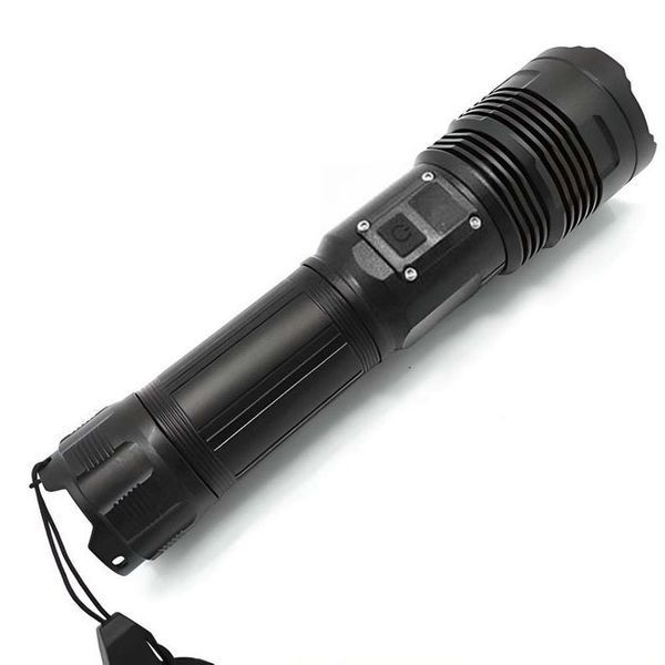 Ручной фонарик PLD-6606 White Laser LED PM50-TG, работает от аккумулятора, сверхмощный фонарик 00023402 фото