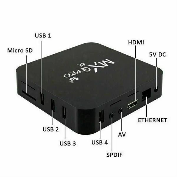 ТБ-приставка Smart TV Box MXQ Pro 4K 5G 4/32gb 00024464 фото