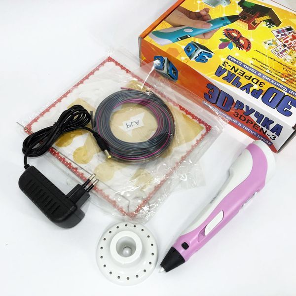 3D ручка Smart 3D Pen 2 c LCD дисплеєм, 3D ручка для розвитку уваги. Колір: рожевий 00016252 фото