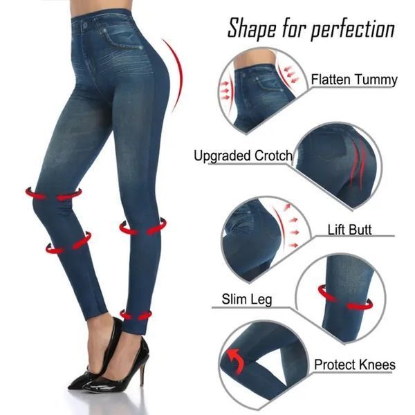 Джегинсы Синие Slim 'N Lift Caresse Jeans Джинсовые штаны Size S/М 00024012 фото