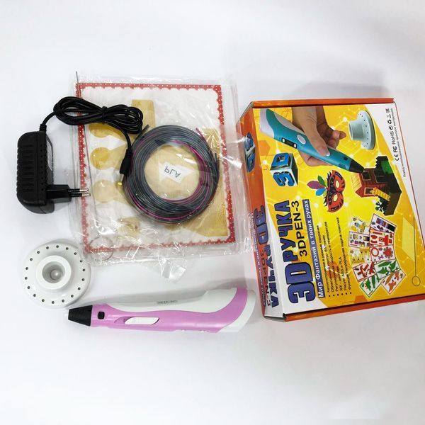 3D ручка Smart 3D Pen 2 c LCD дисплеєм, 3D ручка для розвитку уваги. Колір: рожевий 00016252 фото